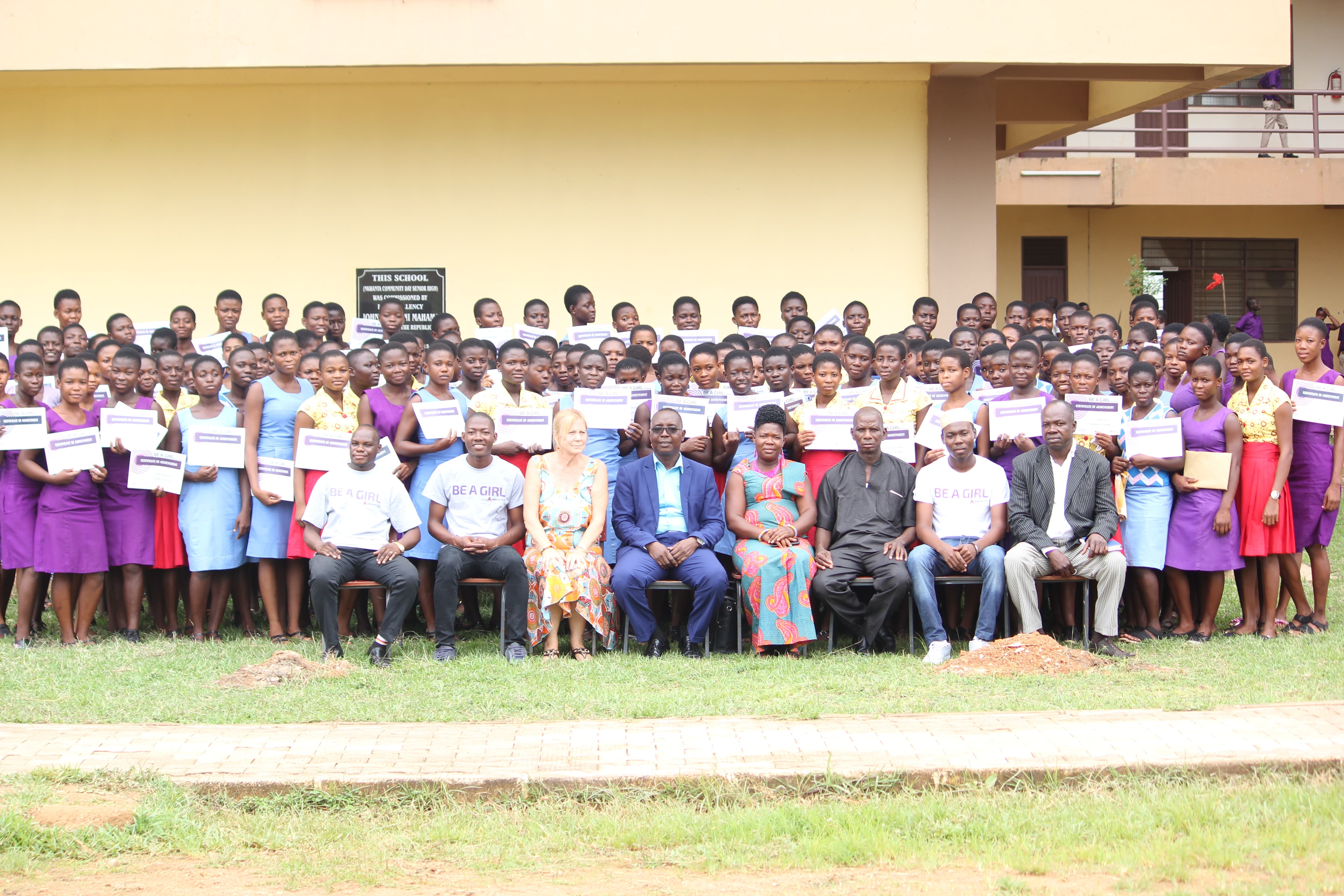 169 High School Students in Nkwanta South Receive ‘Be A Girl’ Awards