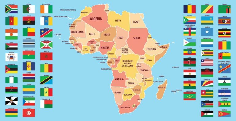 map of africa with flags vector e1765951105195