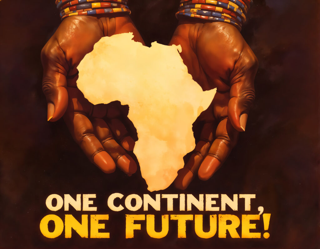 one continent one future symbol unity hope